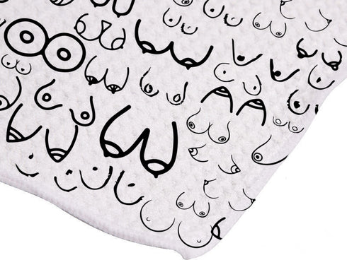 Doodle Boobs Tea Towel