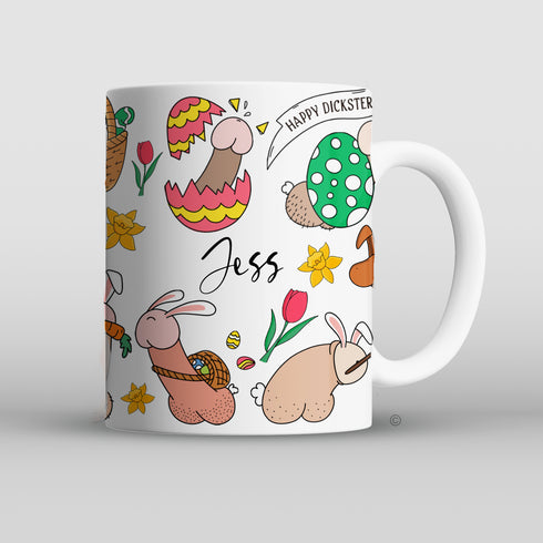 Personalised Easter Willies Mug