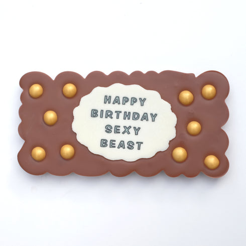 Happy Birthday Sexy Beast Chocolate