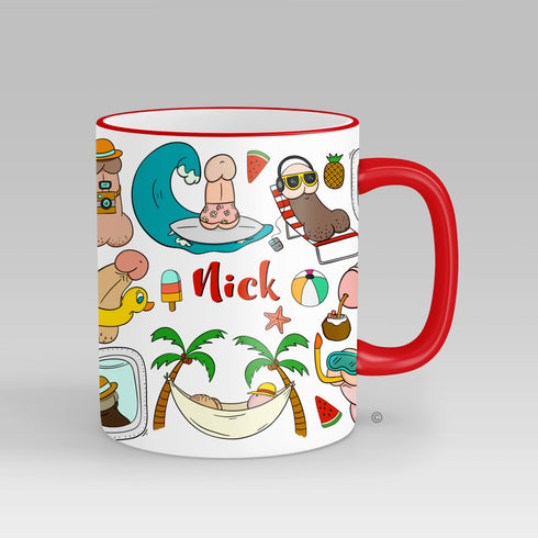 Summer Willy Personalised Mug