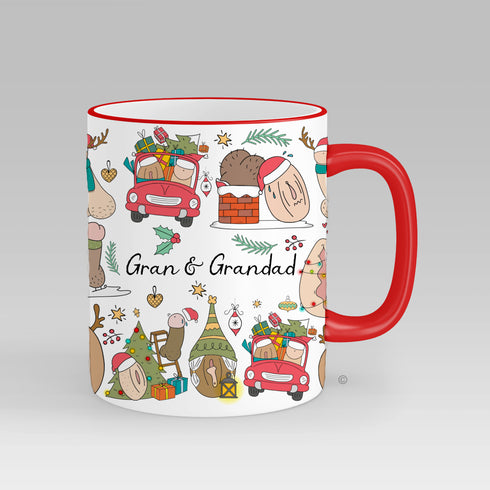 Personalised Couples Christmas Mug