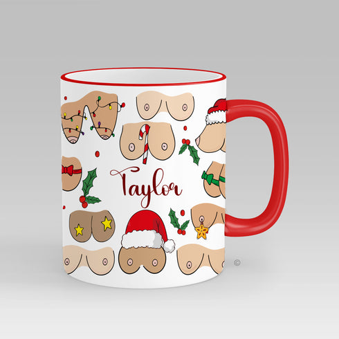 Boobs Christmas Mug
