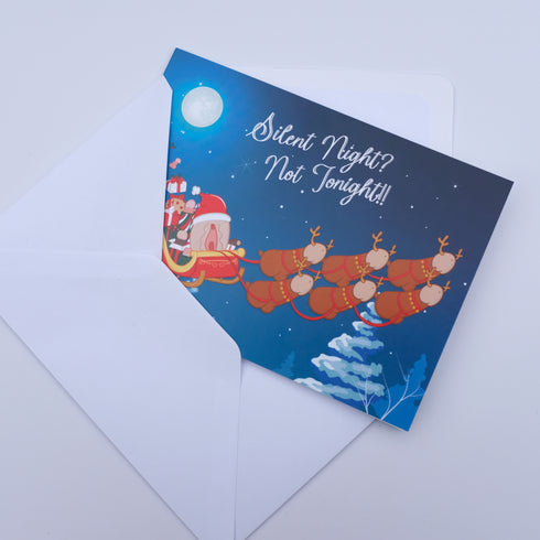 Silent Night Christmas Card