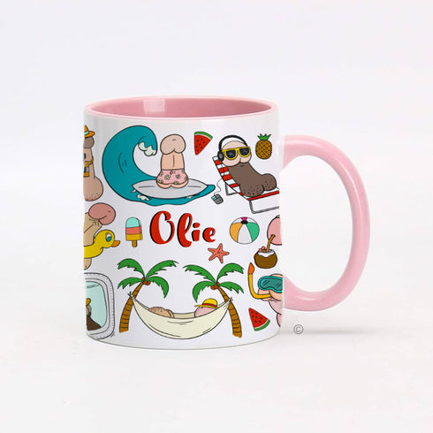 Summer Willy Personalised Mug