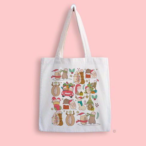 Naughty & Nice Christmas Tote