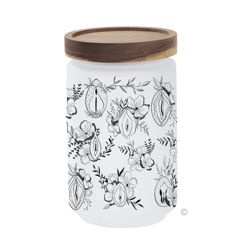 Bold Floral Female Storage Jar