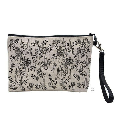 Floral Willies Makeup Bag