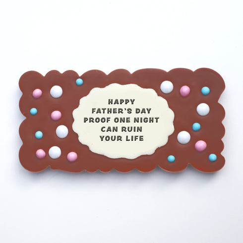 One Night Can Ruin Your Life Chocolate Slab