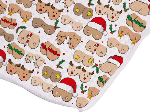 Merry Busts Tea Towel