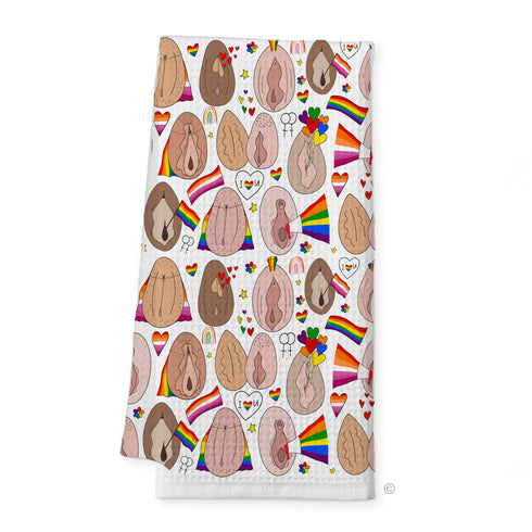 Lesbian Pride Tea Towel