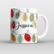 Personalised Vulva Christmas Lights Mug