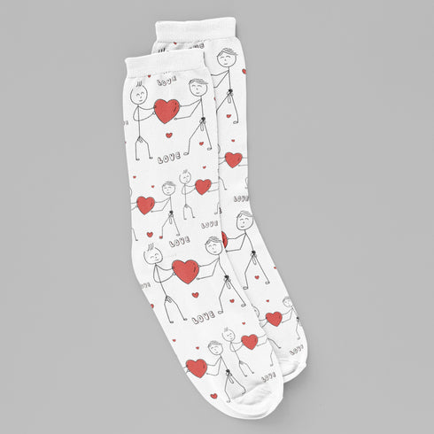 Line Art Love Socks: Pride Edition