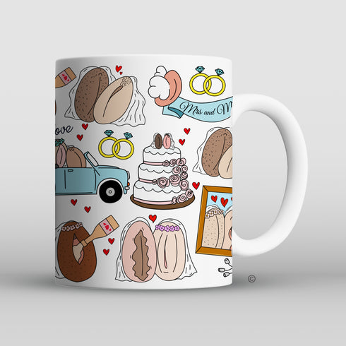 Personalised Mrs & Mrs Mug