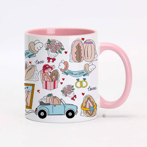 Personalised Mrs & Mrs Mug