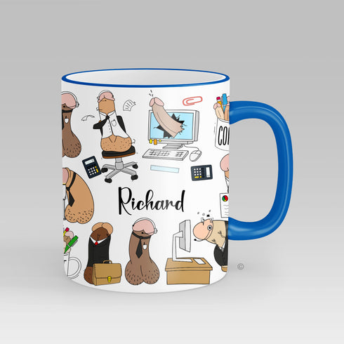 Personalised Office Willy Mug