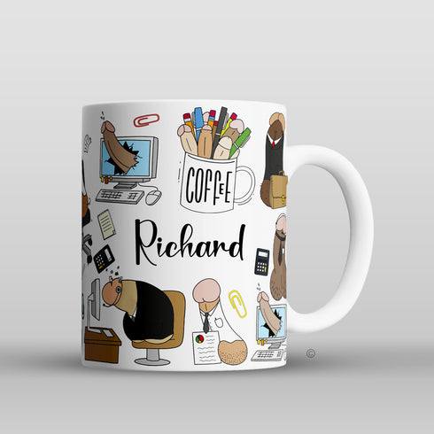 Personalised Office Willy Mug