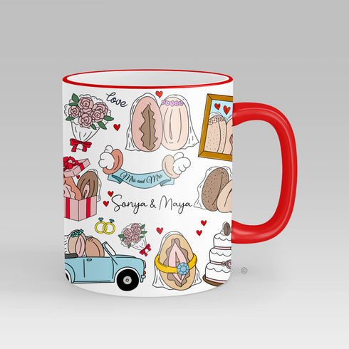 Personalised Mrs & Mrs Mug