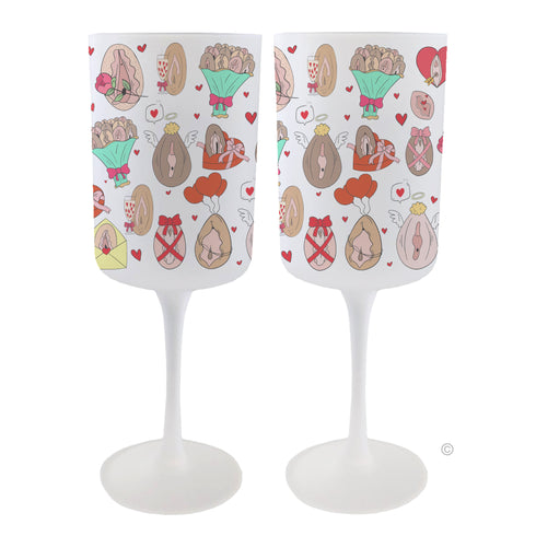 Personalised Lady Love Wine Glass