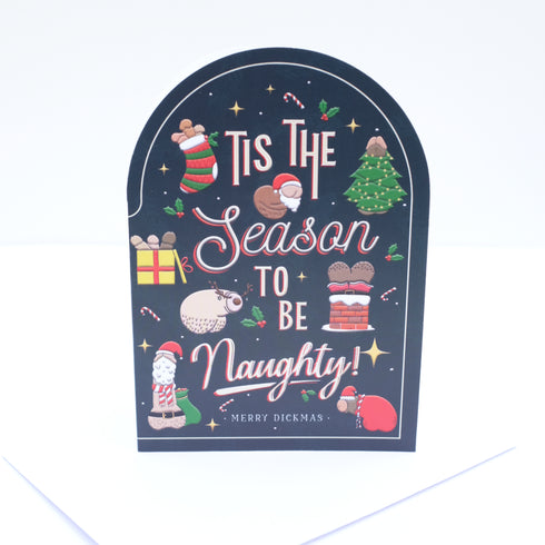 Tis the Season to Be Naughty Greeting Card