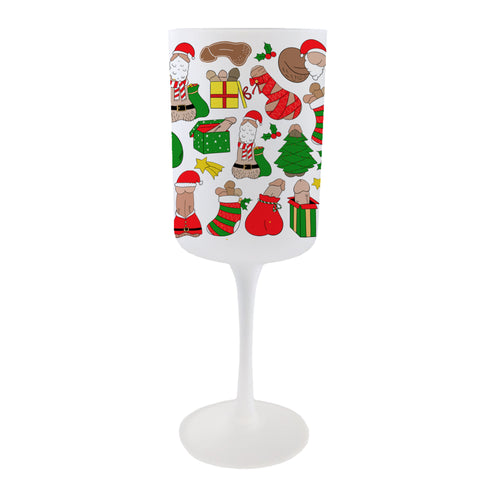 Personalised Jingle Wang Wine Glass