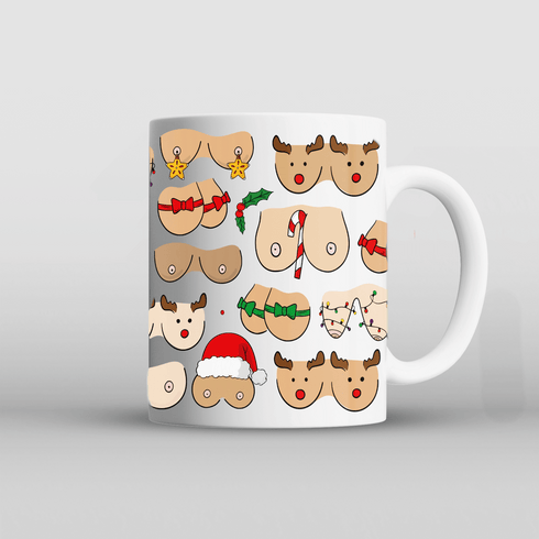 Boobs Christmas Mug