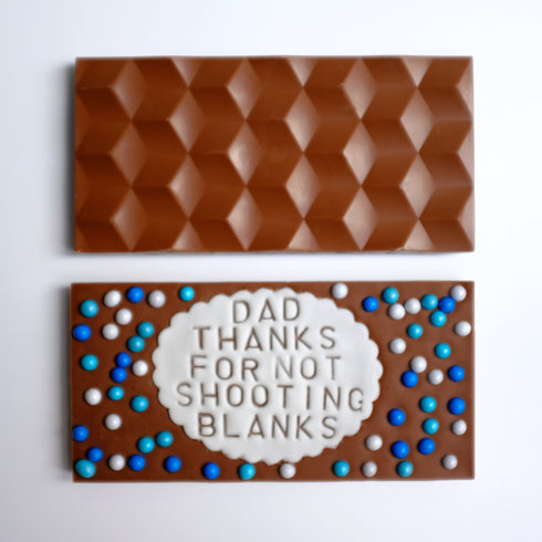Thanks for not Shooting Blanks Chocolate Bar