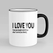 I Love You Personalised Mug