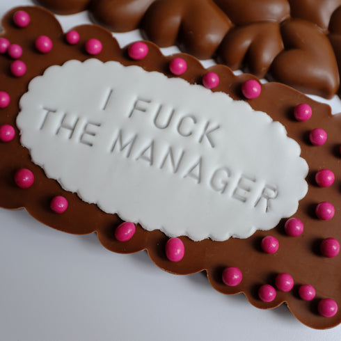 "I F*** the Manager" Chocolate Bar