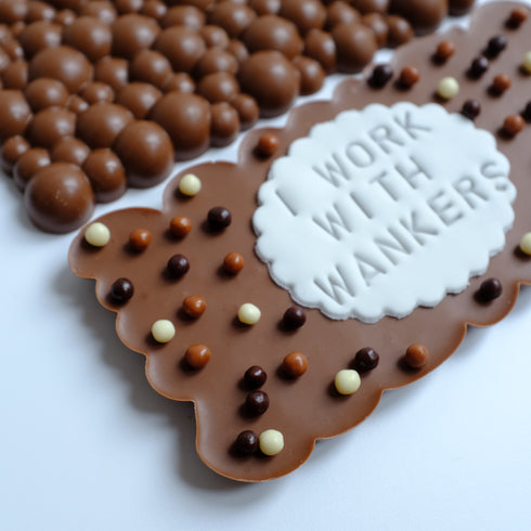 I Work With Wankers Chocolate Bar