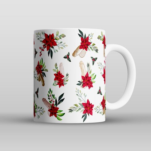 Christmas Poinsettia Mug