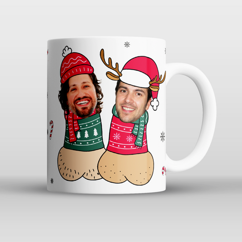 Personalised Willies Face Mug