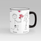 Personalised Line Drawing Couple Mug
