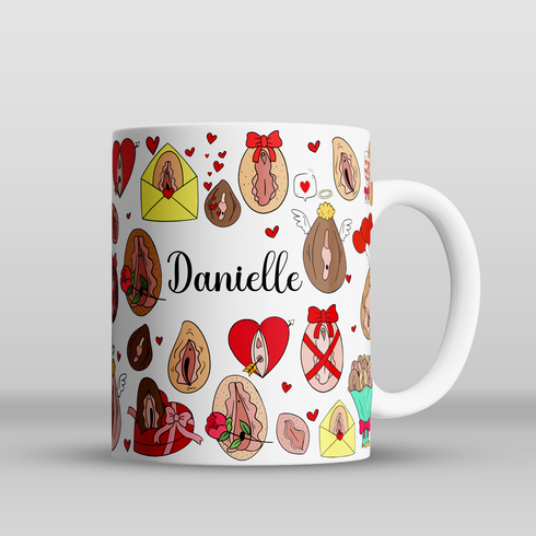 Personalised Love Kitty Mug