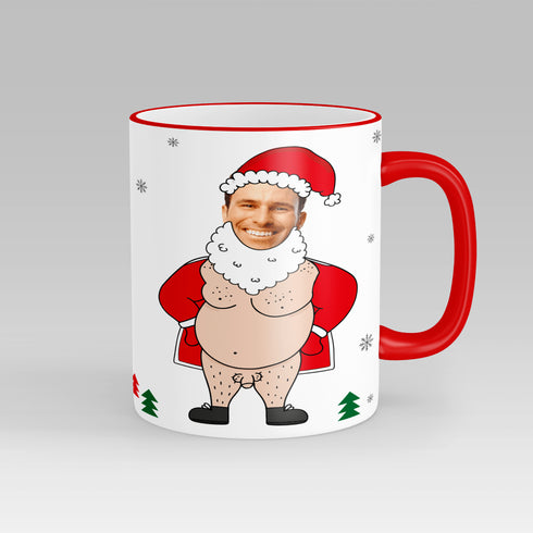 Personalised Santa Face Mug