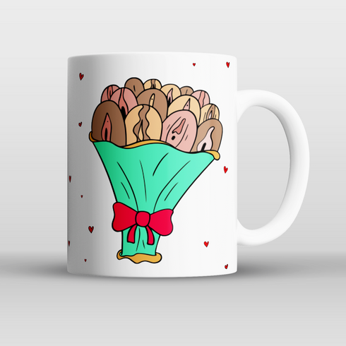 Personalised Blooming Peaches Mug