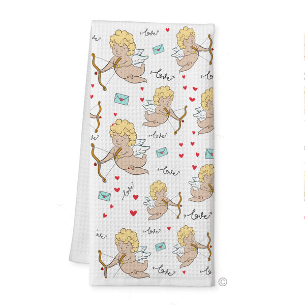 Playful Cupid Tea Towel