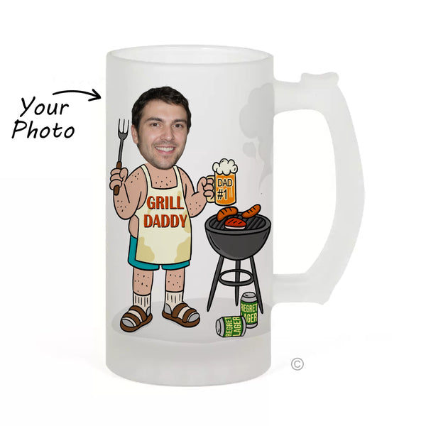 Personalised BBQ Beer Glass