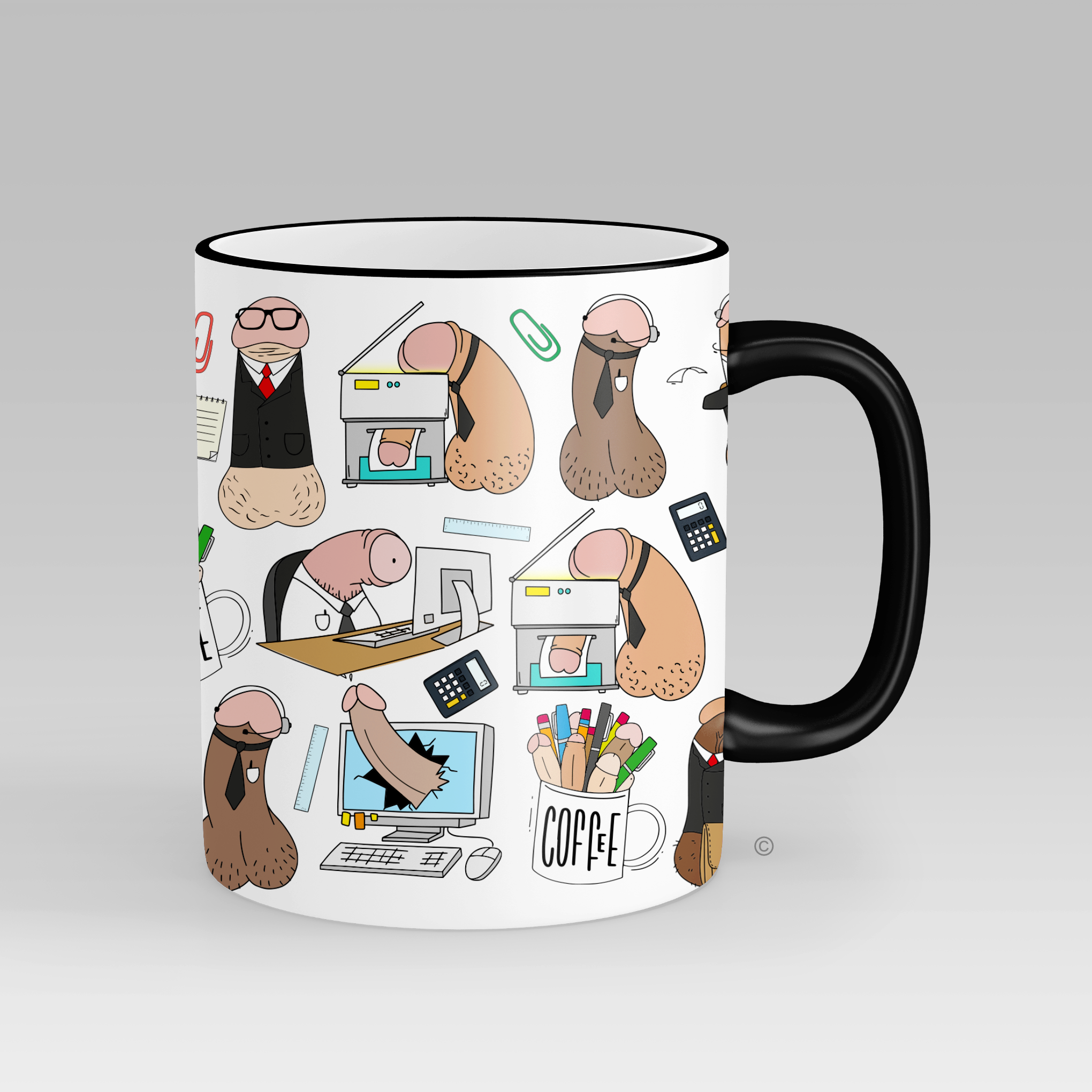 Personalised Office Willy Mug