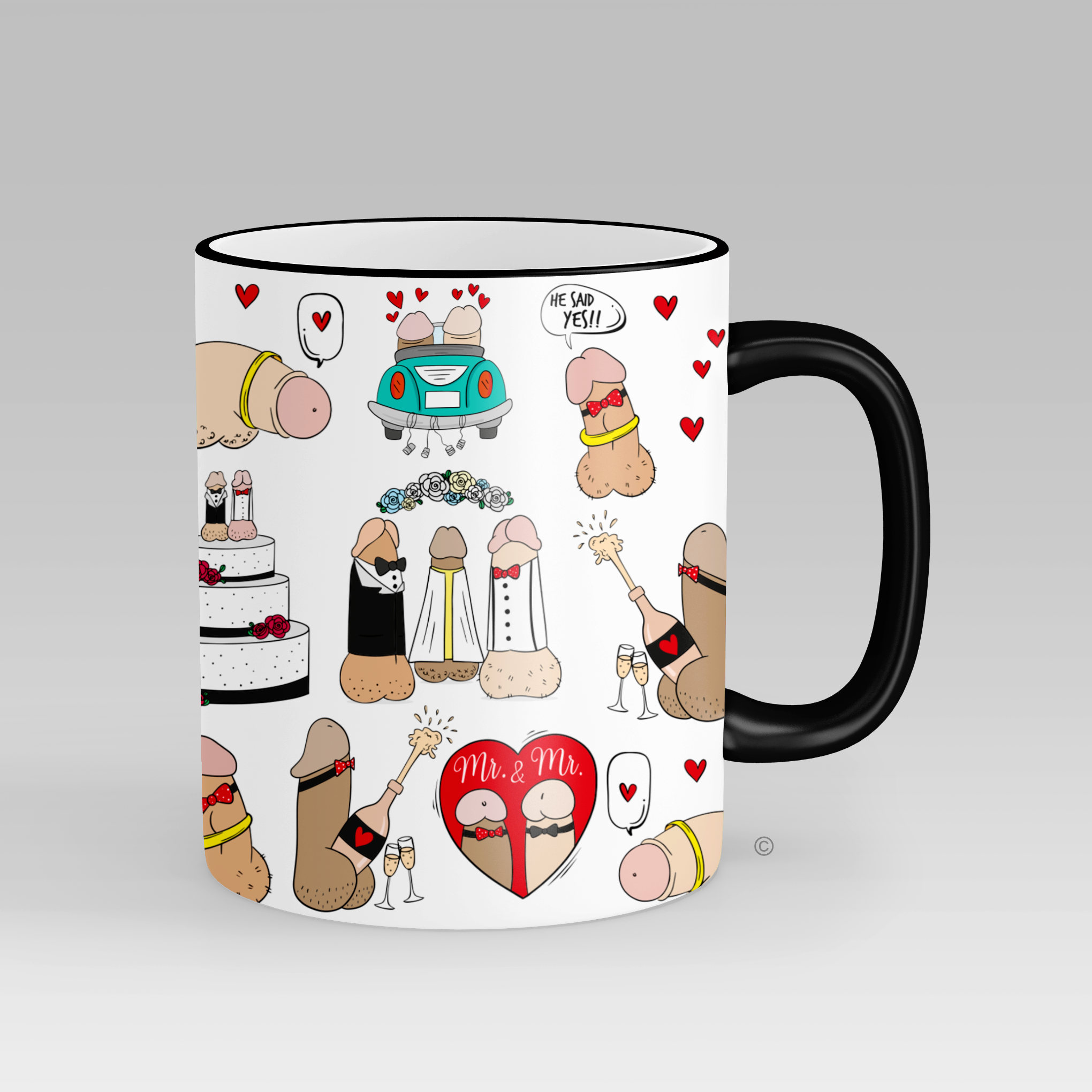 Mr & Mr Personalised Mug