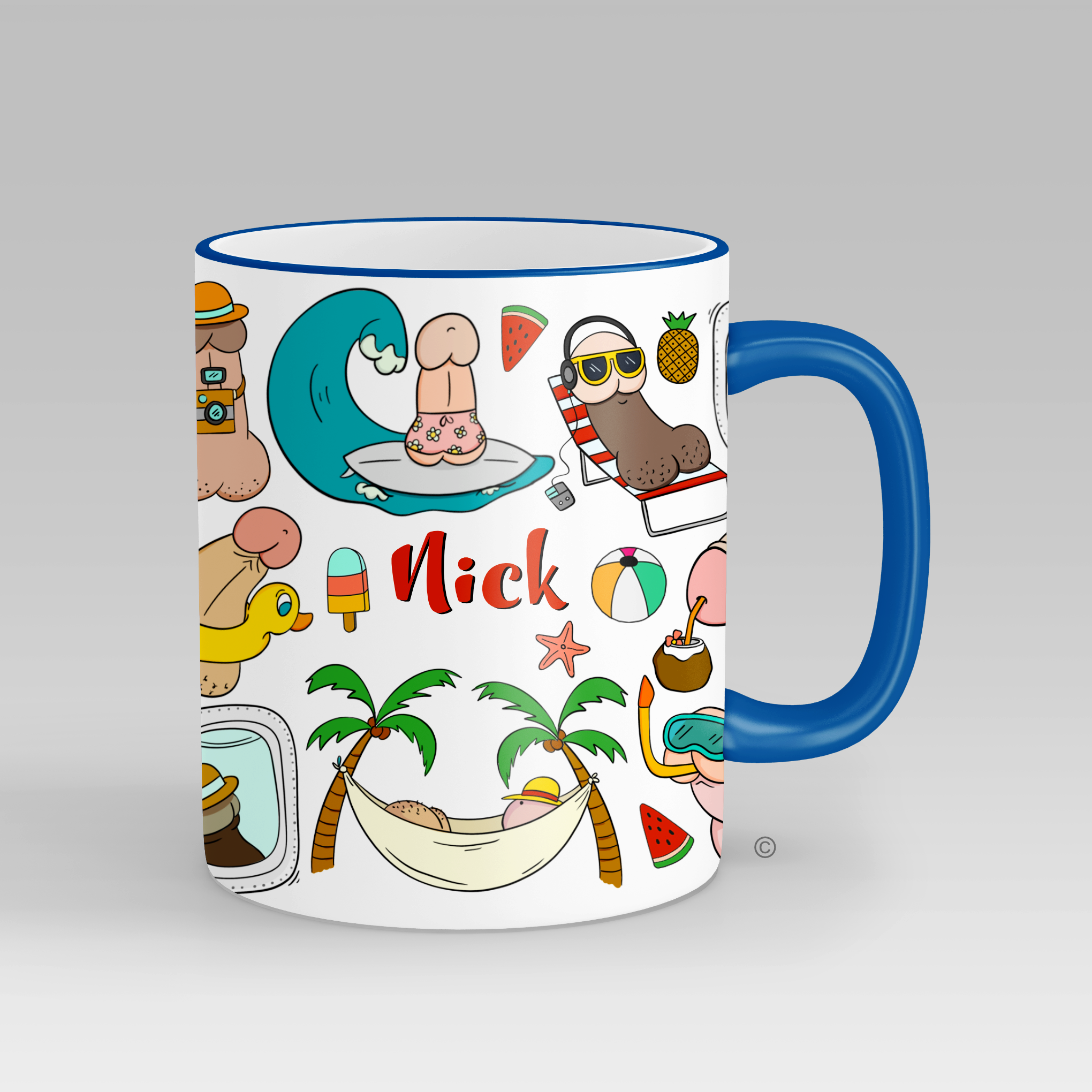 Summer Willy Personalised Mug