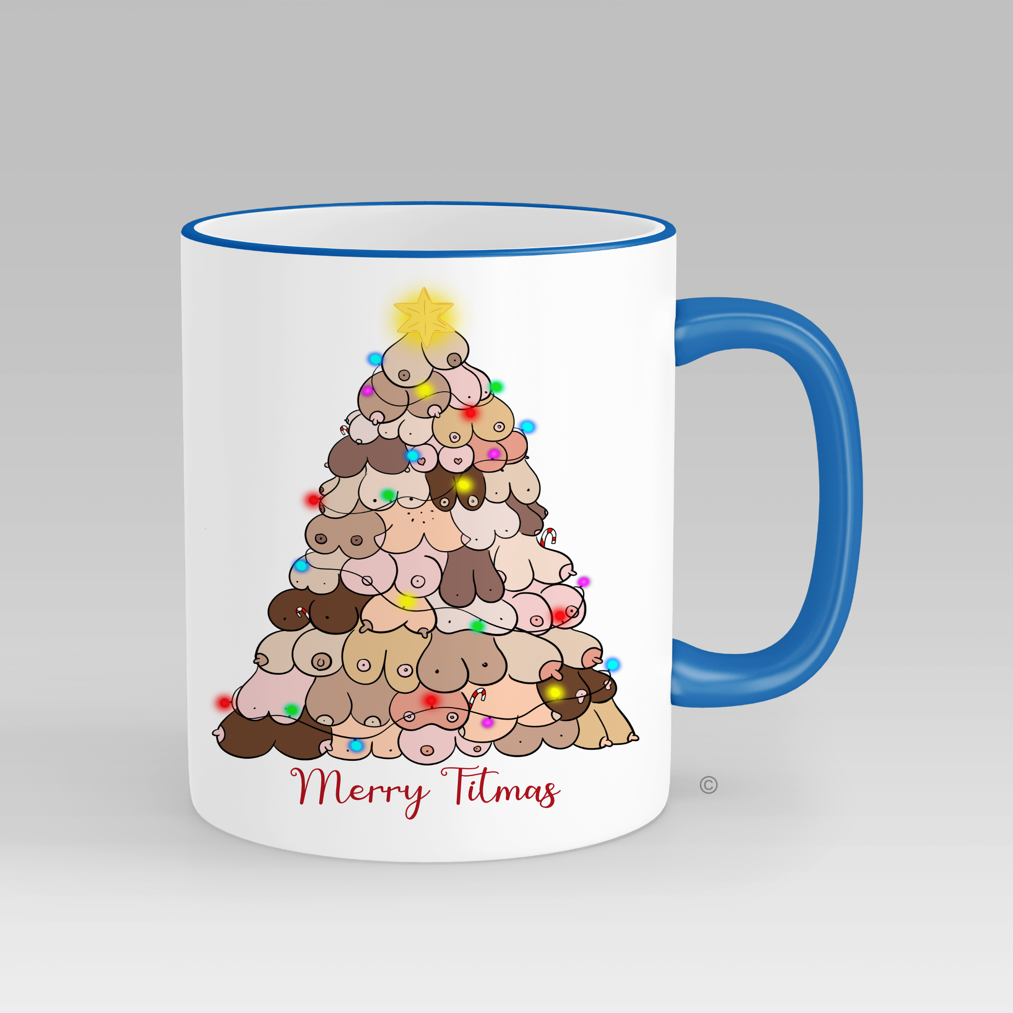 Boobs Christmas Tree Mug