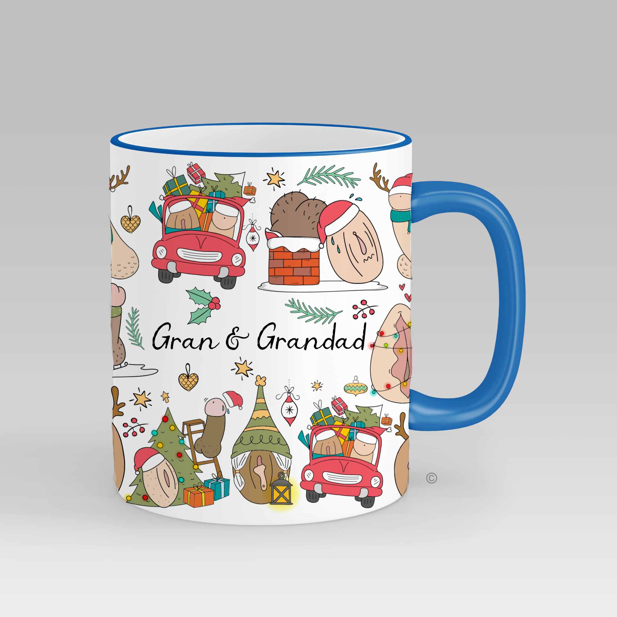 Personalised Couples Christmas Mug