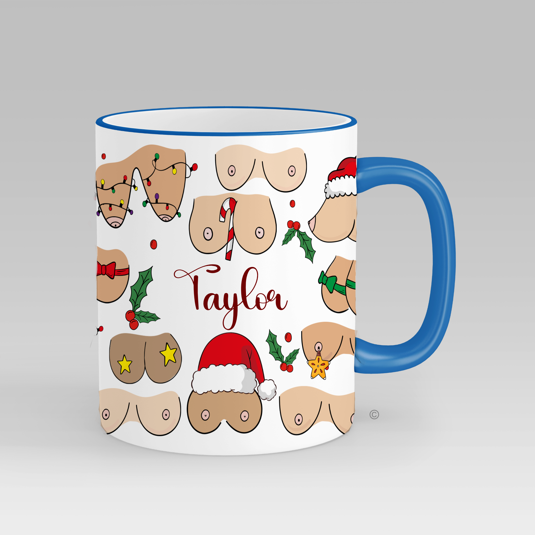 Boobs Christmas Mug