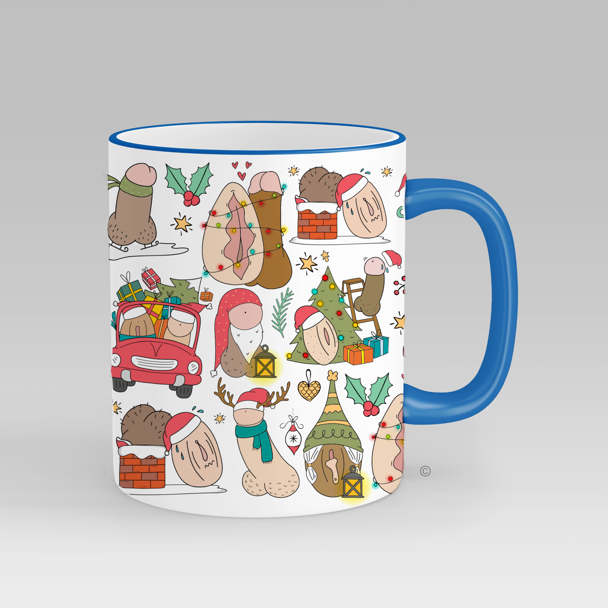 Personalised Couples Christmas Mug