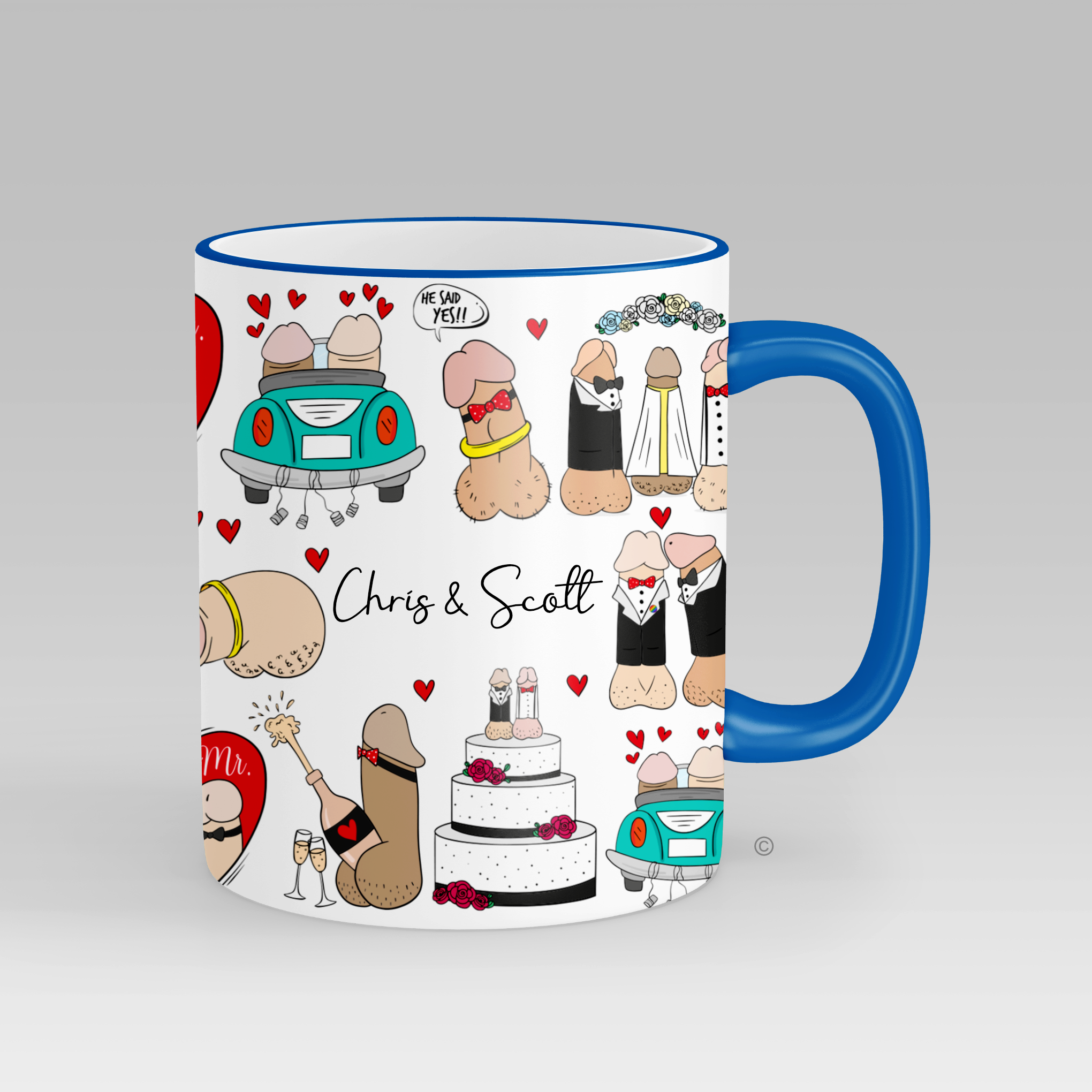 Mr & Mr Personalised Mug