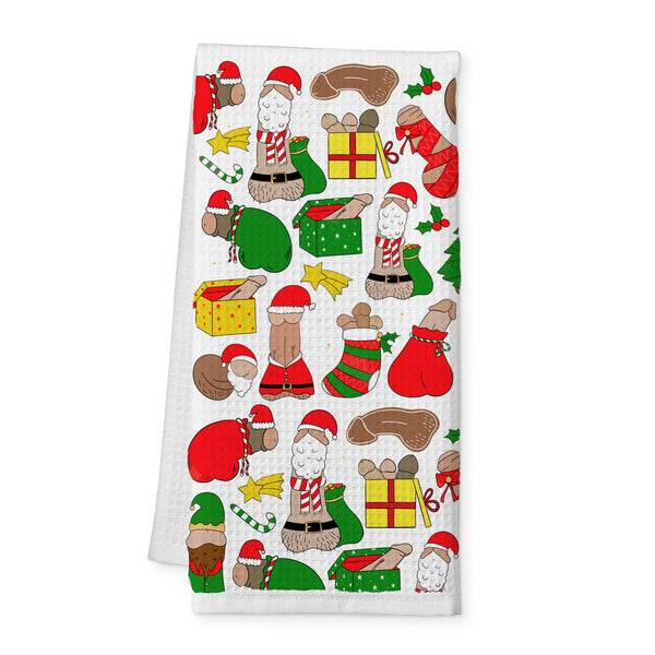Christmas Penises Tea Towel