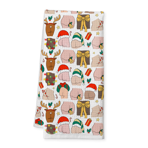 Christmas Bums Tea Towel