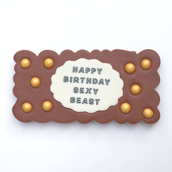 Happy Birthday Sexy Beast Chocolate