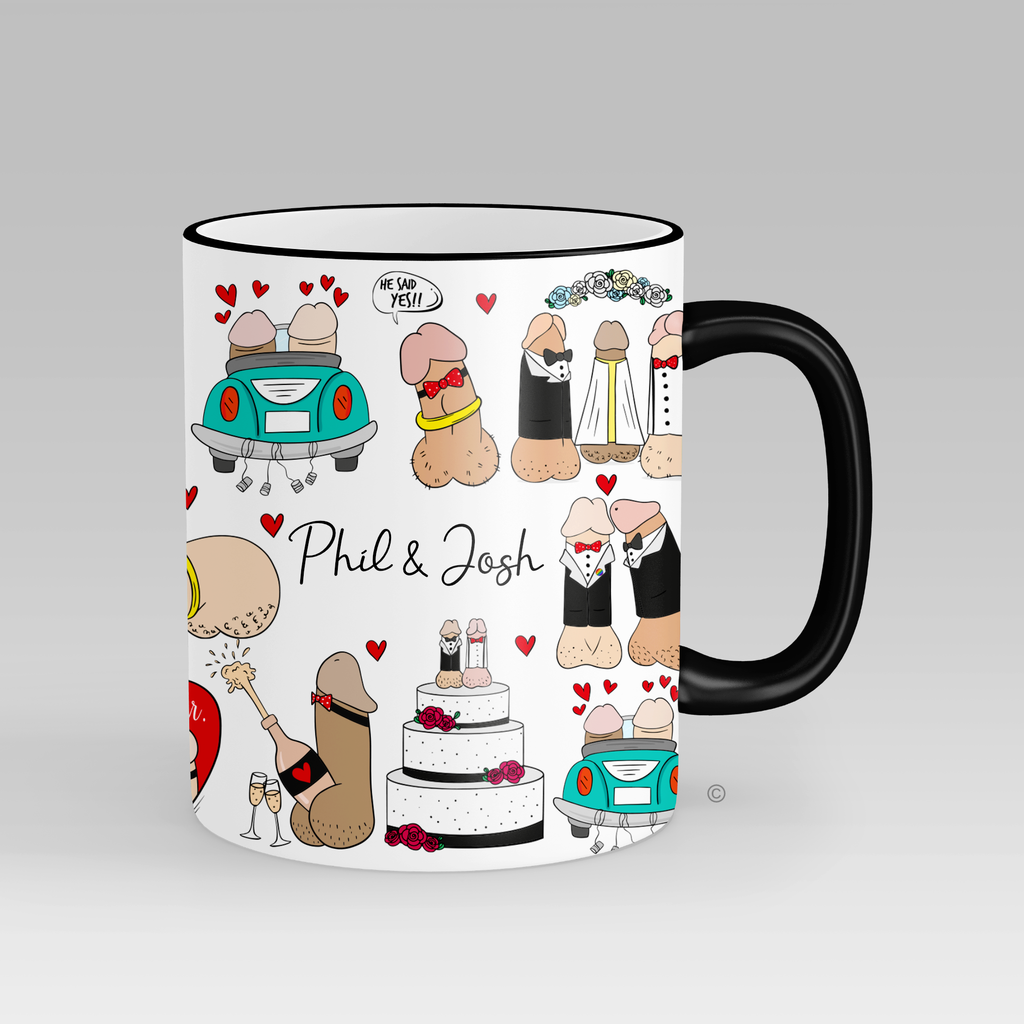 Mr & Mr Personalised Mug