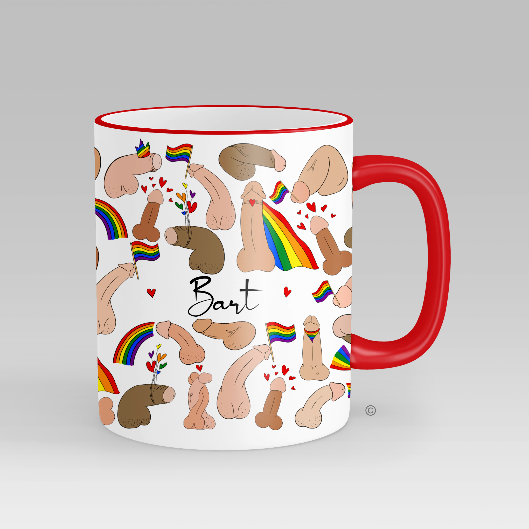 Personalised Pride mug – a vibrant and unique gift for LGBTQ+ celebrations, birthdays, and Pride events.